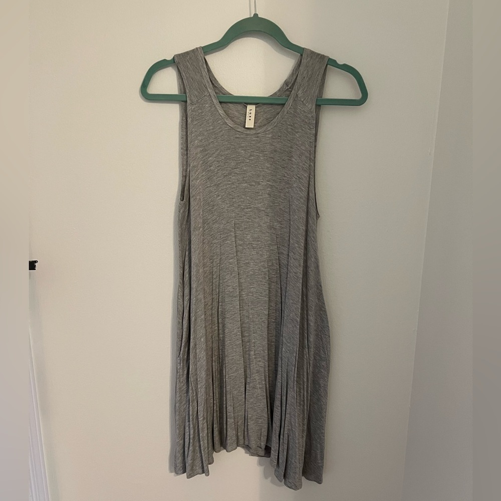 Luxe grey swing dress
